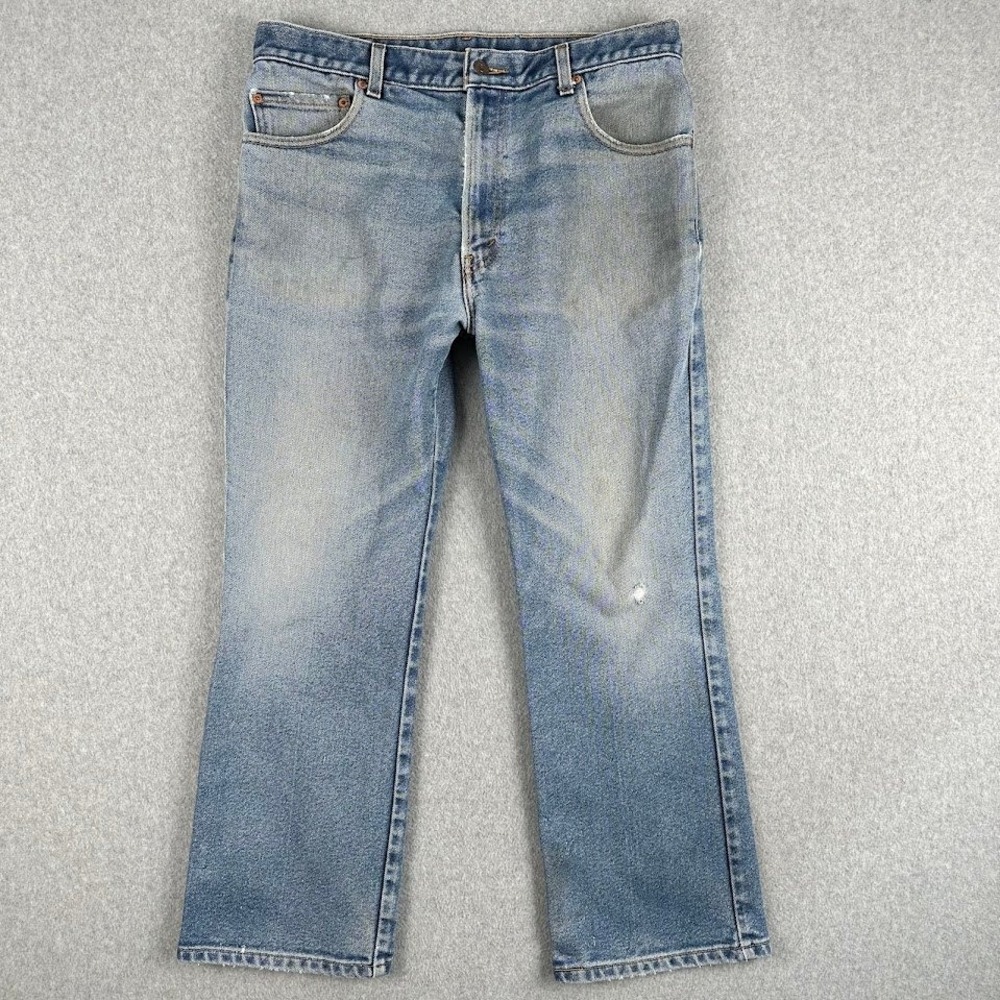 Vintage Levi's 517 Boot Cut Jeans Men 34x27 Distressed Denim Y2K Rodeo Western